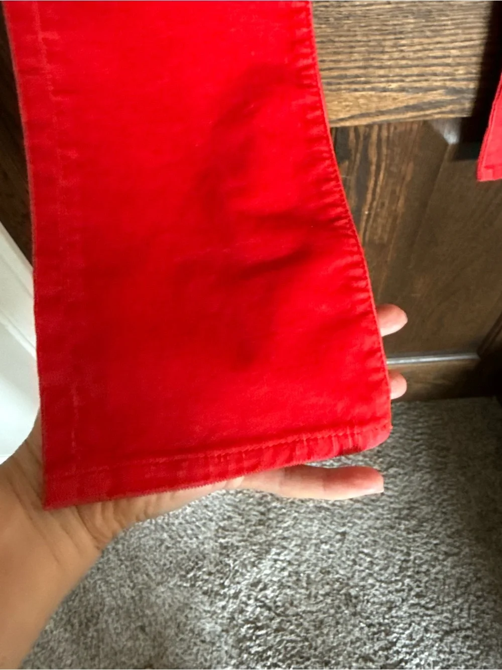 Crewcuts Bright Tomato Red Corduroy Kids Jeans Size 14 NWT